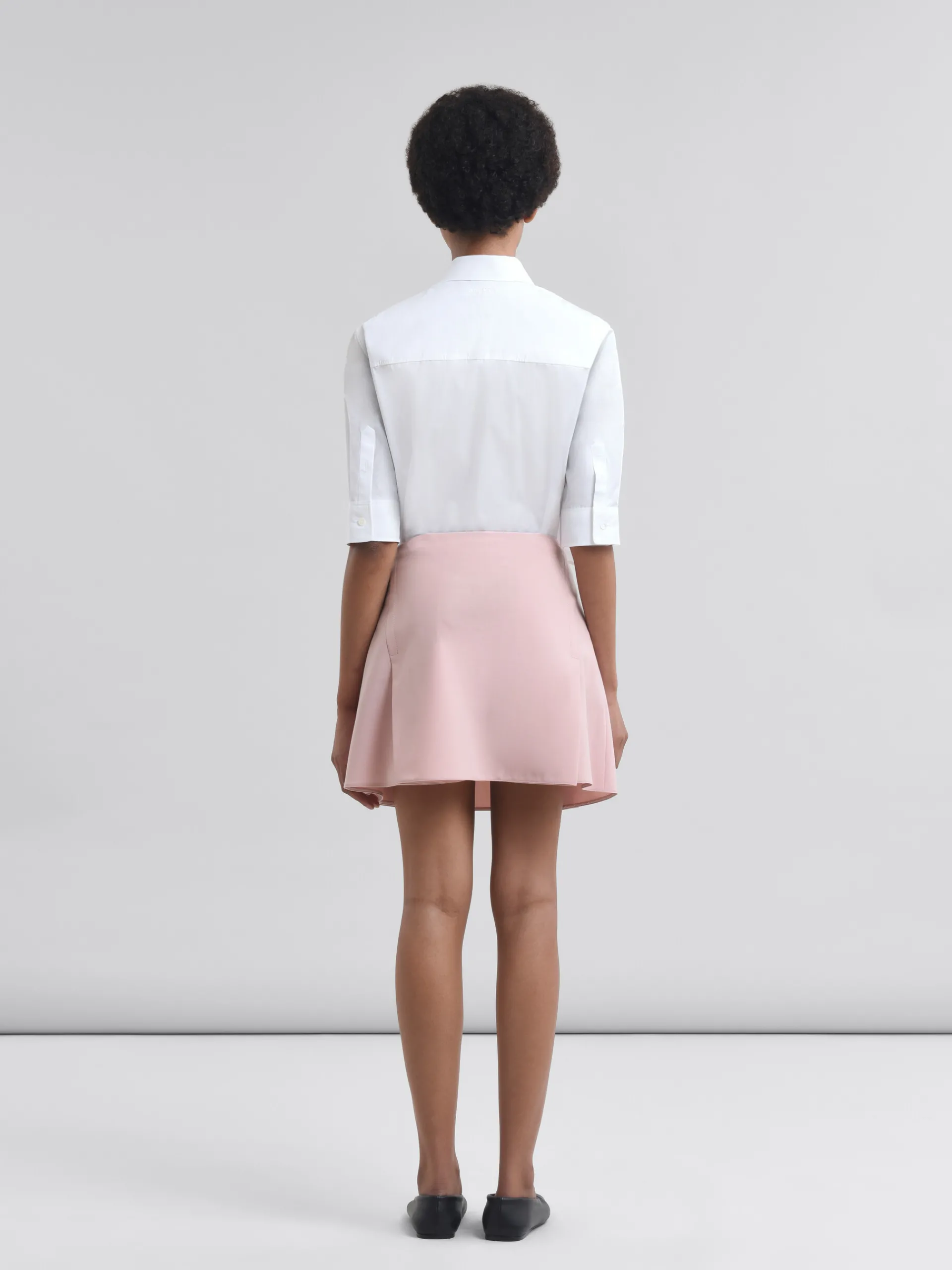 Matching Sets | Skirts>Marni Pink Stretch Wool Mini Skirt ANTIQUEROSE