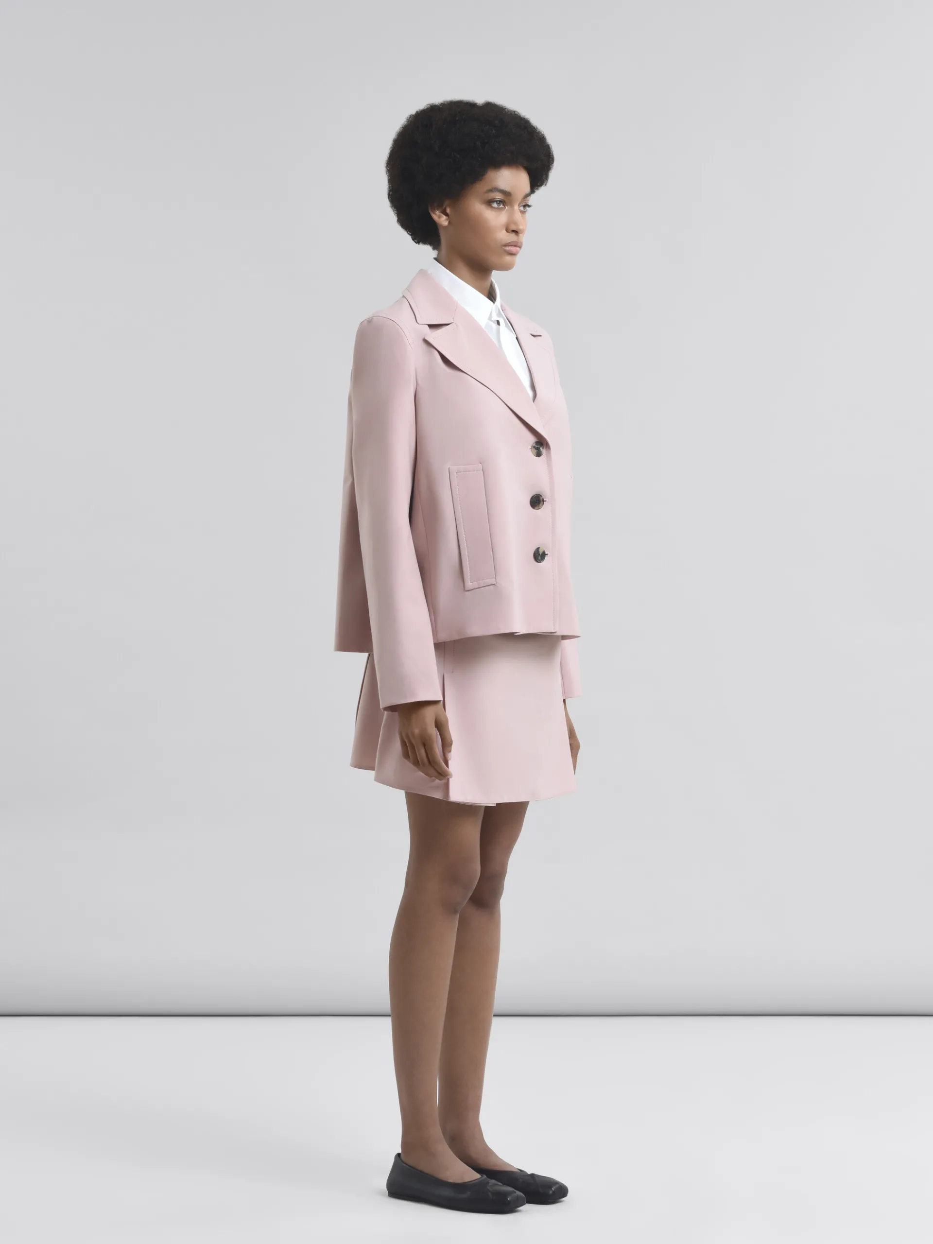 Matching Sets | Skirts>Marni Pink Stretch Wool Mini Skirt ANTIQUEROSE
