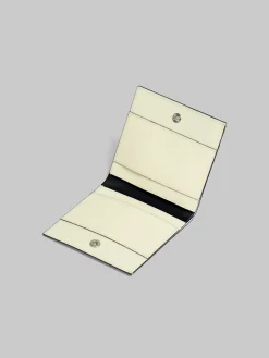 Wallets & Small Leather Goods>Marni Purple And Blue Tribeca Bifold Wallet SHELL/BLACK