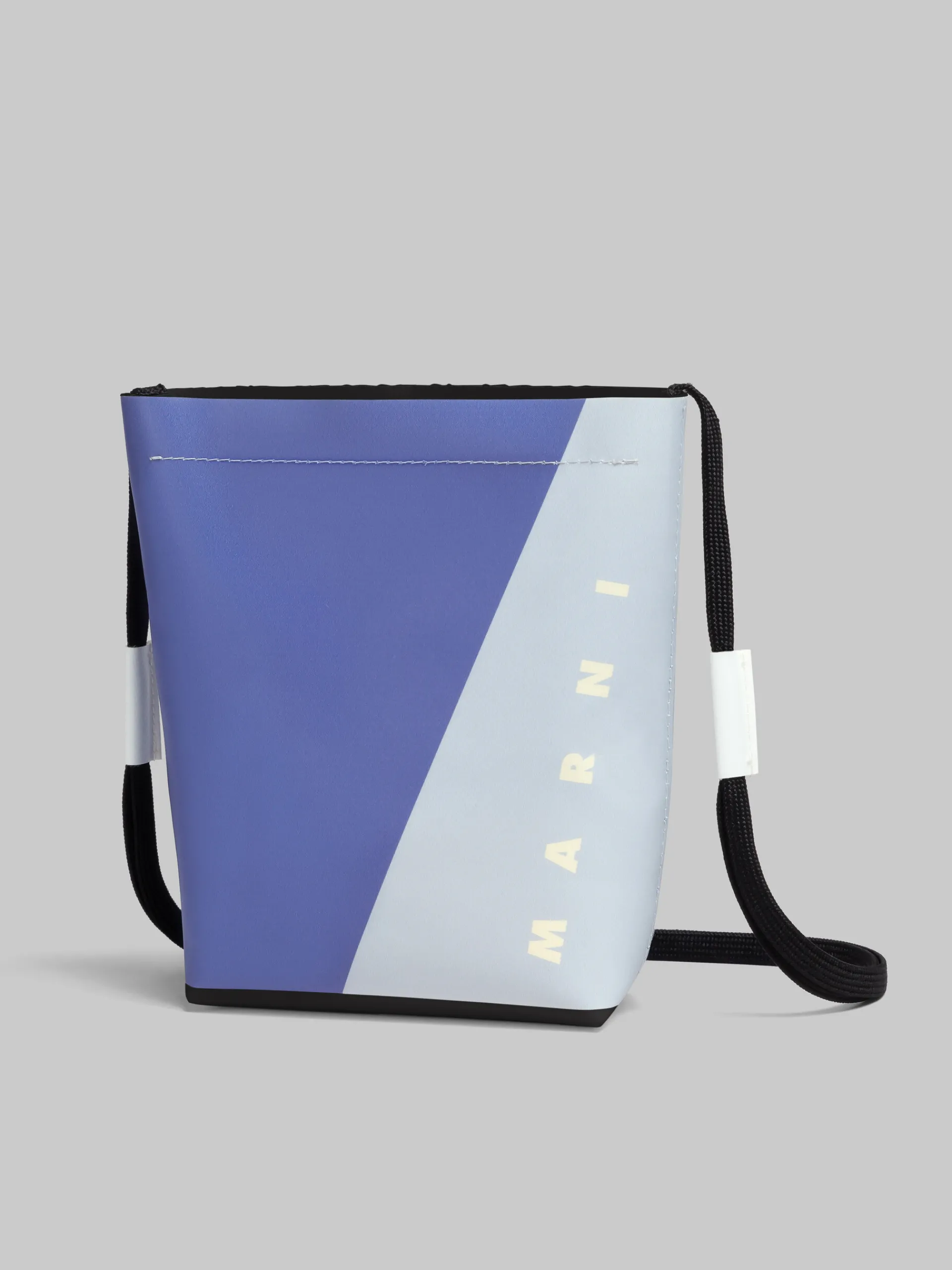 Crossbody Bags>Marni Purple And Blue Tribeca Crossbody Bag With Shoelace Strap PRUNE VIOLETT/ SODIUM