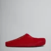 Fussbett Sabot>Marni Long Hair Calfskin Fussbett Sabot RED