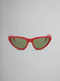 Sunglasses | Sunglasses>Marni Mavericks Sunglasses RED