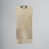Coats & Jackets>Marni Reversible Light Merino Velour Vest EARTHOFSIENA