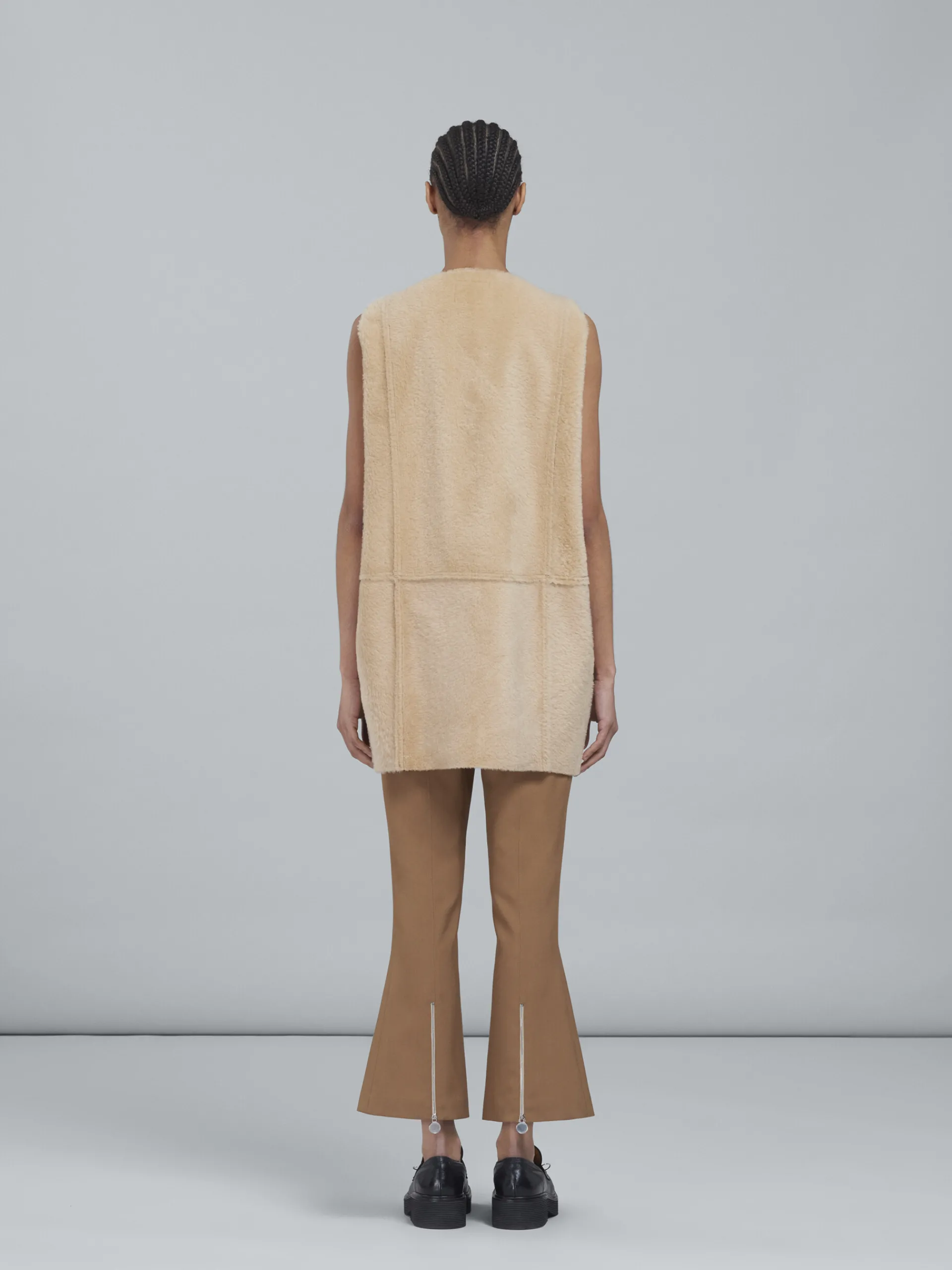 Coats & Jackets>Marni Reversible Light Merino Velour Vest EARTHOFSIENA
