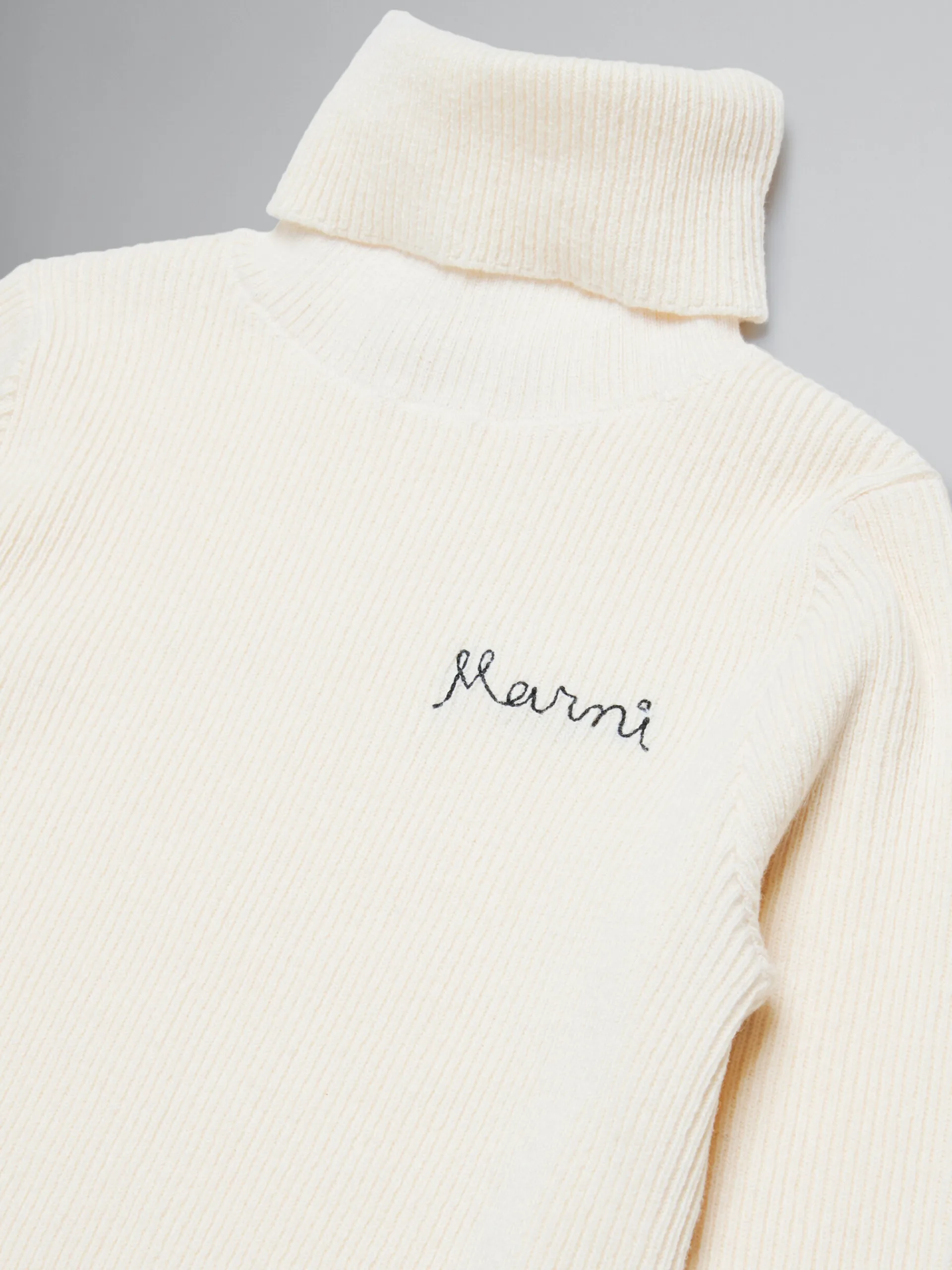 Kids>Marni Ribbed Cashmere-blend Jumper NATURAL