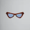 Sunglasses>Marni Tortoiseshell Fairy Pools Acetate Sunglasses HAVANA