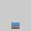 Wallets & Small Leather Goods>Marni Trifold Wallet In Light Blue, Antique Pink And Green Saffiano Leather OPAL/QUARZ/THYME