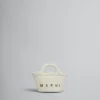 Handbags | Tropicalia Bag>Marni Tropicalia Micro Bag In Light Blue Leather And Raffia-effect Fabric SHELL