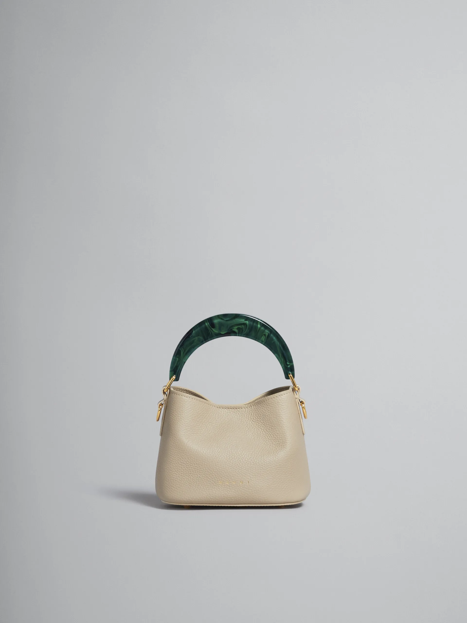 Shoulder Bags | Handbags>Marni Venice Mini Bucket Bag In Light Brown Leather LIGHTCAMEL/SPHERICALGREEN