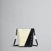 Crossbody Bags>Marni White And Black Tribeca Crossbody Bag With Shoelace Strap SHELL/BLACK