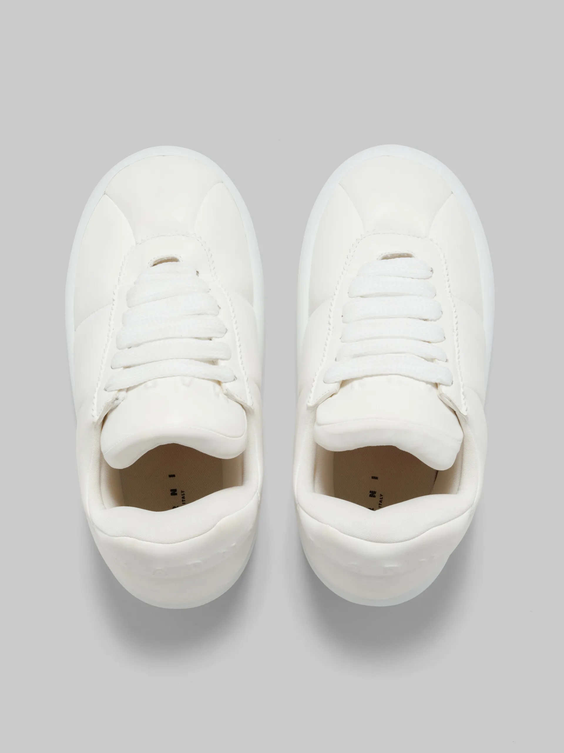 Sneakers>Marni White Leather BigFoot 2.0 Sneaker LILYWHITE