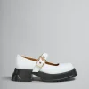 Heels | Sneakers>Marni White Leather Mary Jane With Platform Sole LILYWHITE