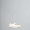 Kids>Marni White Leather Mary-Jane Sneaker WHITE/RED