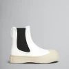 Boots | Pablo>Marni White Leather Pablo Chelsea Boot LILYWHITE