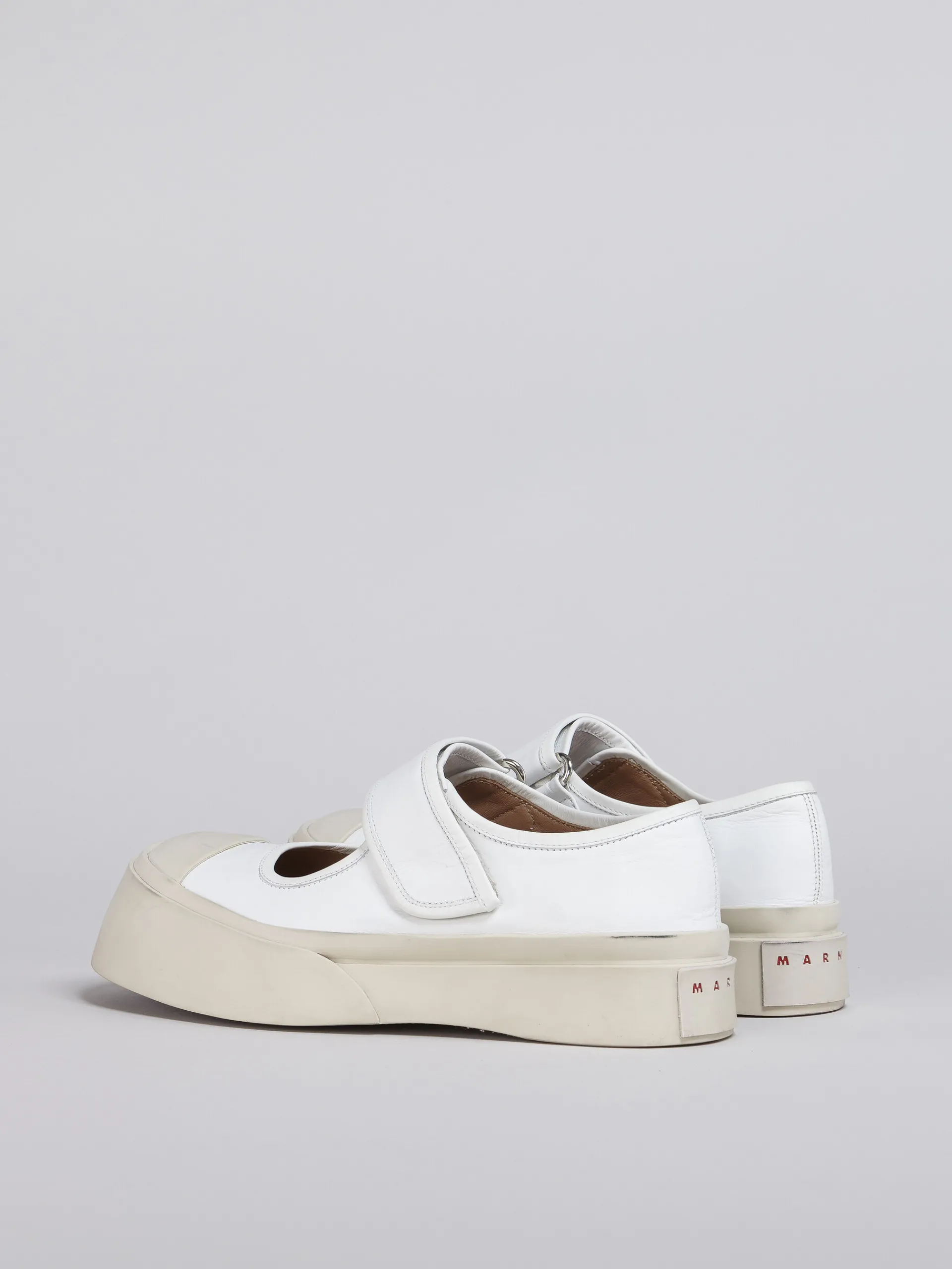 Sneakers | Pablo>Marni White Nappa Leather Mary Jane Sneaker LILYWHITE