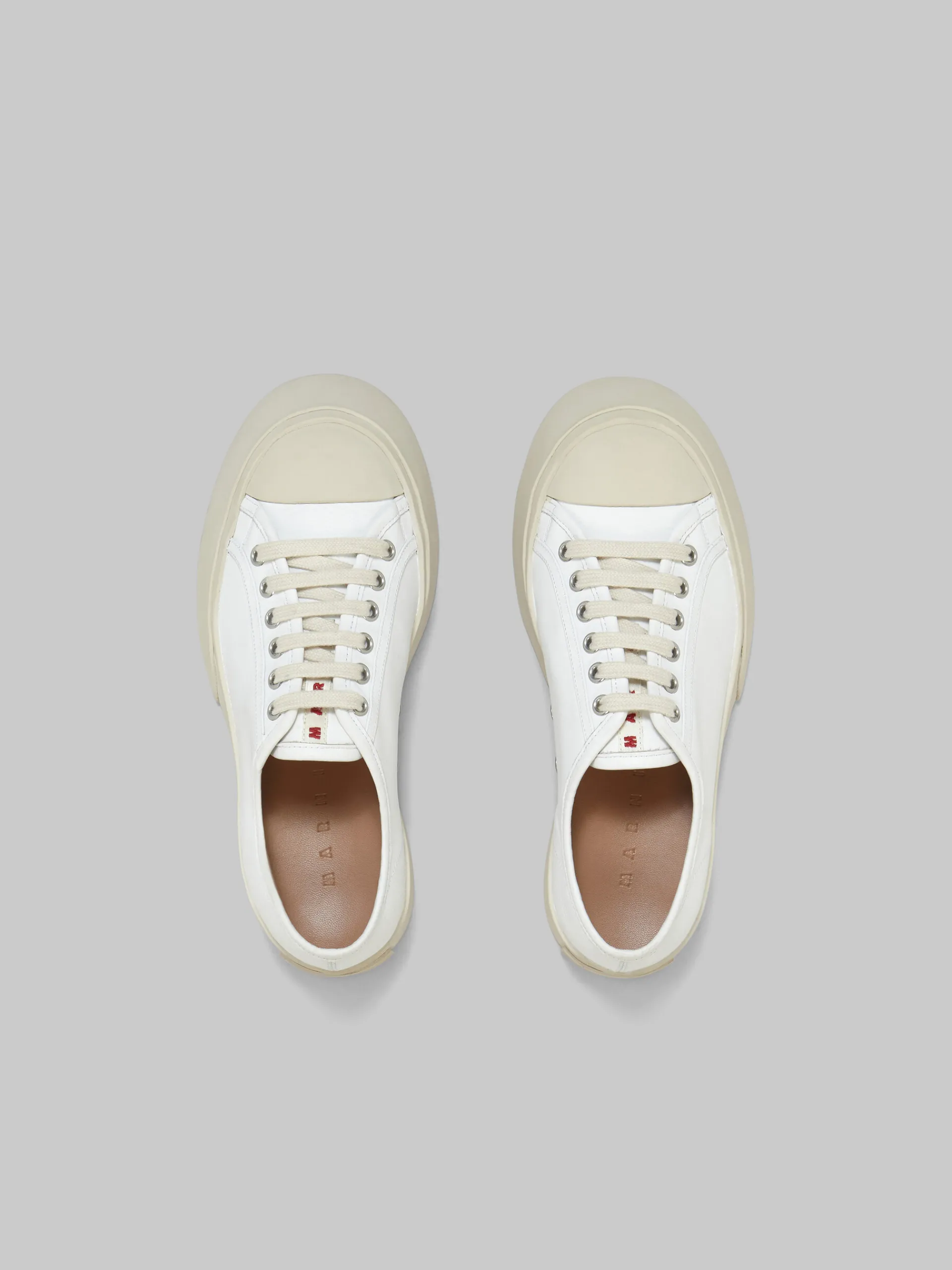 Sneakers | Pablo>Marni White Nappa Leather Pablo Lace-up Sneaker LILYWHITE