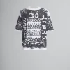 Tops & T-Shirts>Marni White Organic Cotton T-shirt With 30th Anniversary Print LILYWHITE