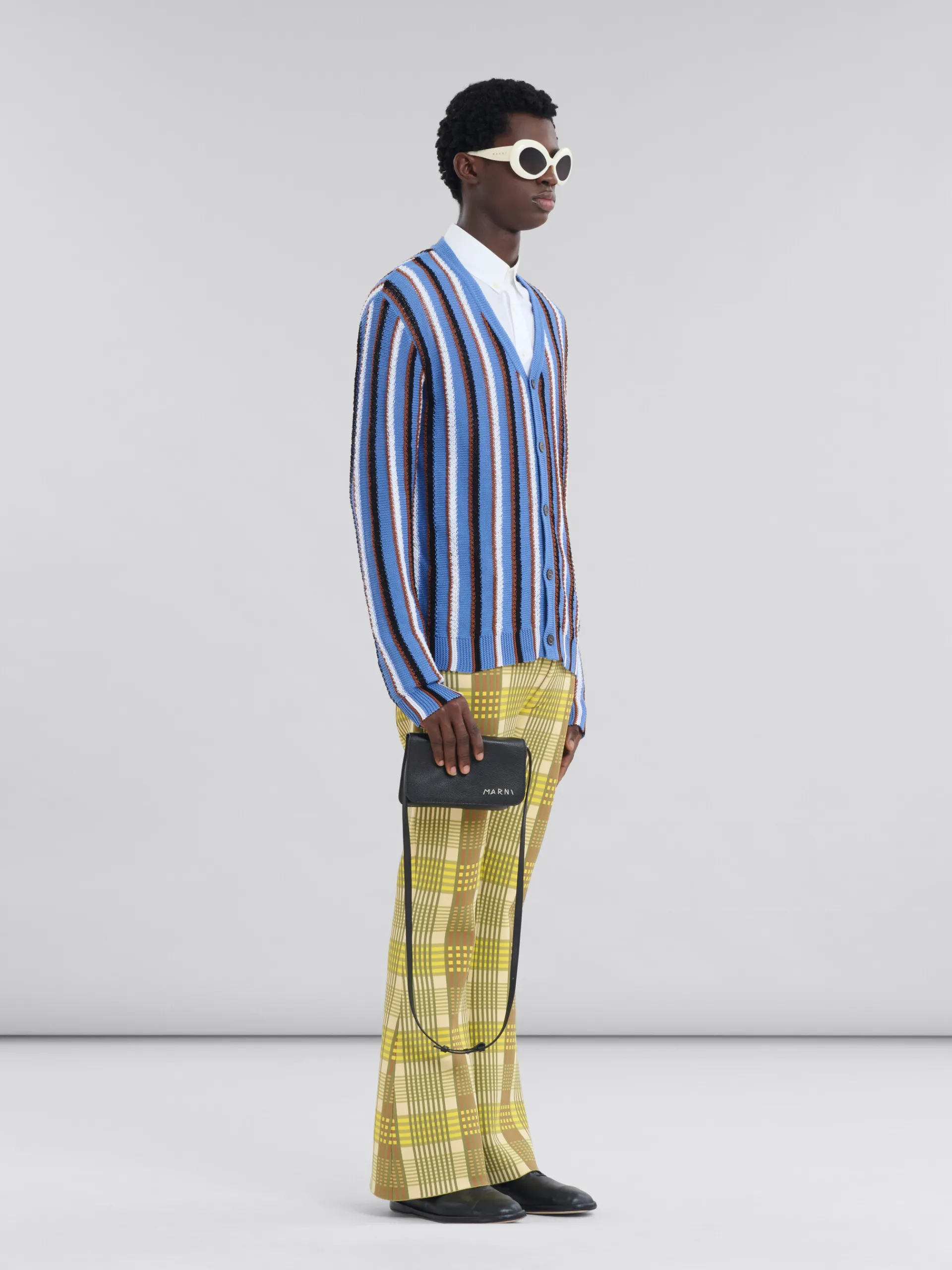 Tops & T-Shirts>Marni White Organic Poplin Shirt With Cropped Hem LILYWHITE