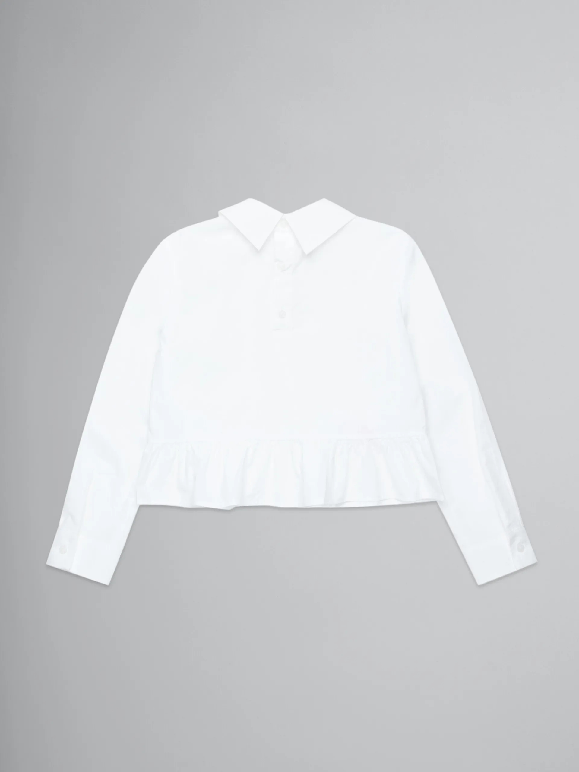 Kids>Marni White Poplin Shirt With Logo On Collar LILAC SACHET