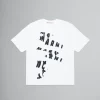 Kids>Marni White T-shirt With Logo LIGHT NATURAL