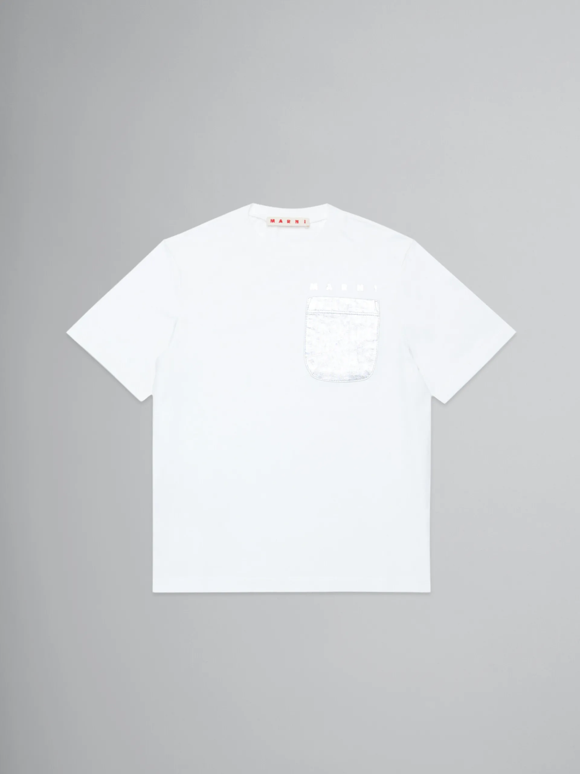 Kids>Marni White T-shirt With Pocket LIGHT NATURAL