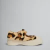 Sneakers | Pablo>Marni Yellow Animalier Print Shearling Mary Jane Sneaker YELLOW/BROWN