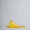 Crossbody Bags>Marni Yellow Leather Prisma Triangle Crossbody Bag LIME
