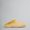 Fussbett | Flats>Marni Long Hair Calfskin Fussbett Sabot YELLOW