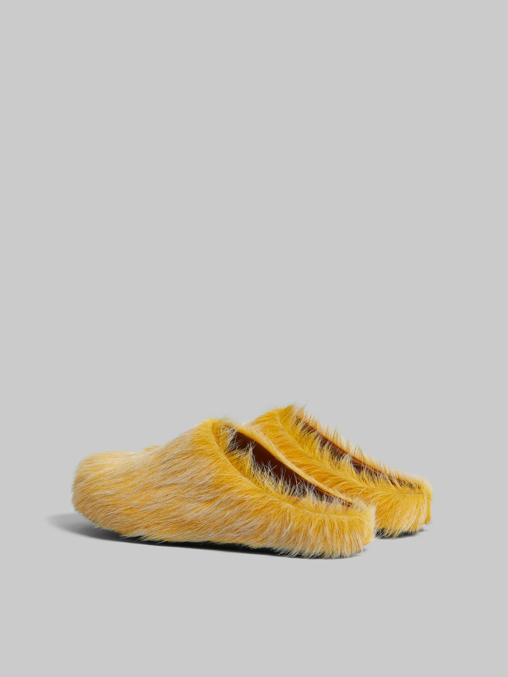 Fussbett | Flats>Marni Long Hair Calfskin Fussbett Sabot YELLOW