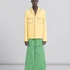 Denim | Coats & Jackets>Marni Yellow Organic Denim Blazer With Contrast Stitching CITRUS