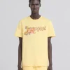 Tops & T-Shirts>Marni Yellow Organic Jersey Regular-fit T-shirt With Print CITRUS