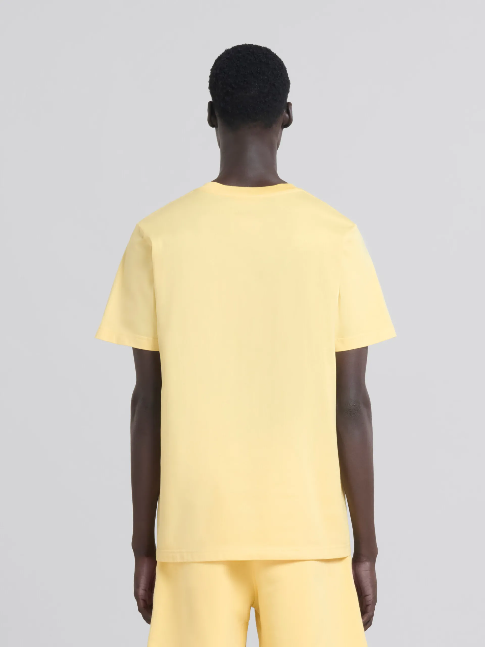Tops & T-Shirts>Marni Yellow Organic Jersey Regular-fit T-shirt With Print CITRUS