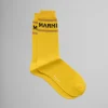 Socks>Marni Yellow Socks With Logo Cuffs SAFFRON
